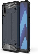 Magic Armor TPU + PC Combinatie Case voor Galaxy A70 (Navy Blue)