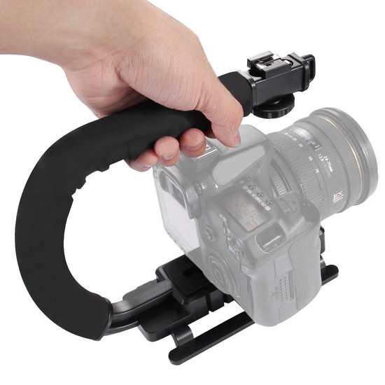 PULUZ U / C-vorm Draagbare handheld DV-beugelstabilisator voor alle SLR-camera's en Home DV-camera