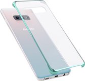 Ultradunne transparante plating pc protestantse achterkant van de behuizing voor Galaxy S10e (groen)