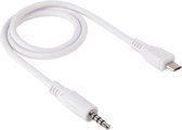 3.5mm Mannetje naar Micro USB mannetje Audio AUX kabel, Kabel lengte: ongeveer 50cm
