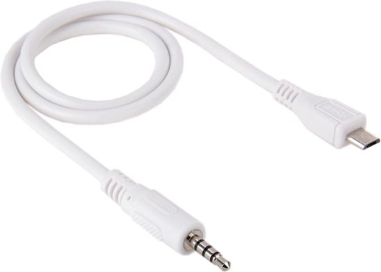 Let op type!! 3.5mm Mannetje naar Micro USB mannetje Audio AUX kabel Kabel  lengte:... | bol.com