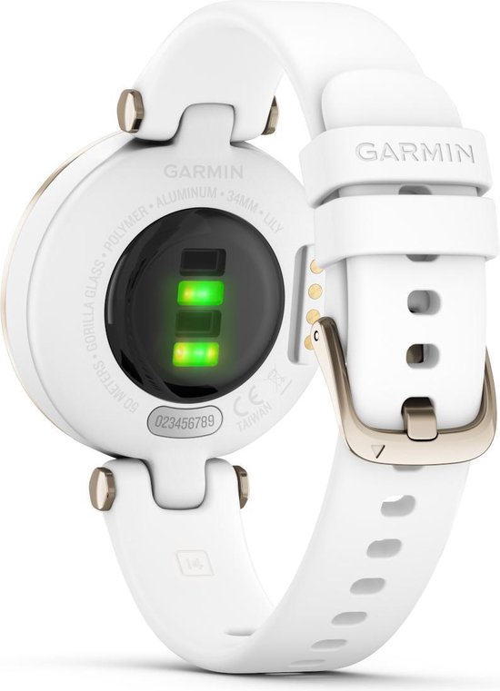 Garmin Lily - Smartwatch voor dames - Met stappenteller - 5 dagen batterij - 35mm - Metal Hazel/Wit - Garmin