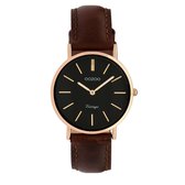OOZOO Vintage Bruin/Zwart horloge  (32 mm) - Bruin