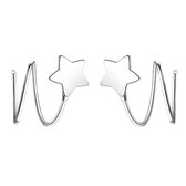 Zilveren oorringen- ster-12 mm -Charme Bijoux