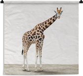 Tapisserie Animalprintshop - Chambre d'enfant imprimé animal girafe Tapisserie coton 180x180 cm - Tapisserie avec photo