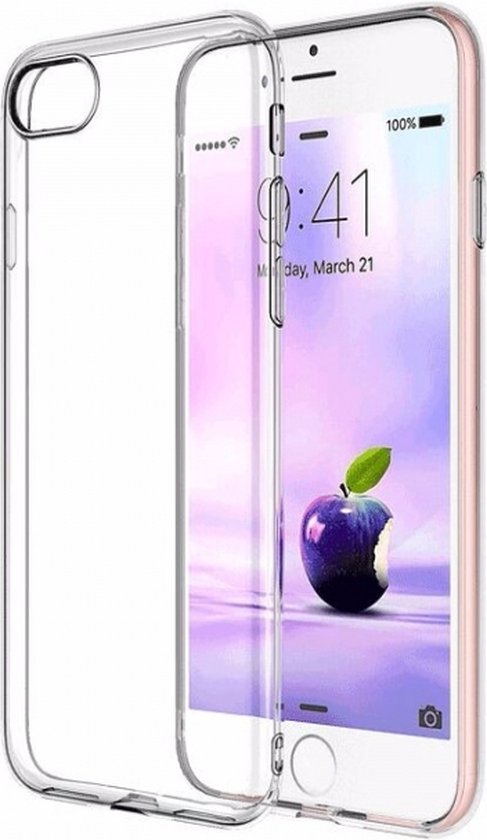 TPU Softcase geschikt voor Apple iPhone 7/8/SE (2020/2022) transparant, slechts 0.3mm dun en toch sterk (hoesje skin case)
