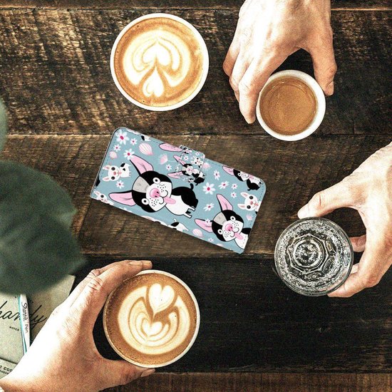 Tenphone Etui Coque pour Samsung Galaxy A72 Portefeuille Chiens