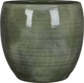 Mica Decorations Lester Bloempot - H31 x Ø33 cm - Terracotta - Groen