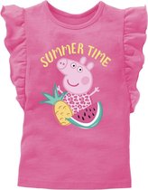 Peppa Pig T-shirt - Summer Time - roze - maat 110/116
