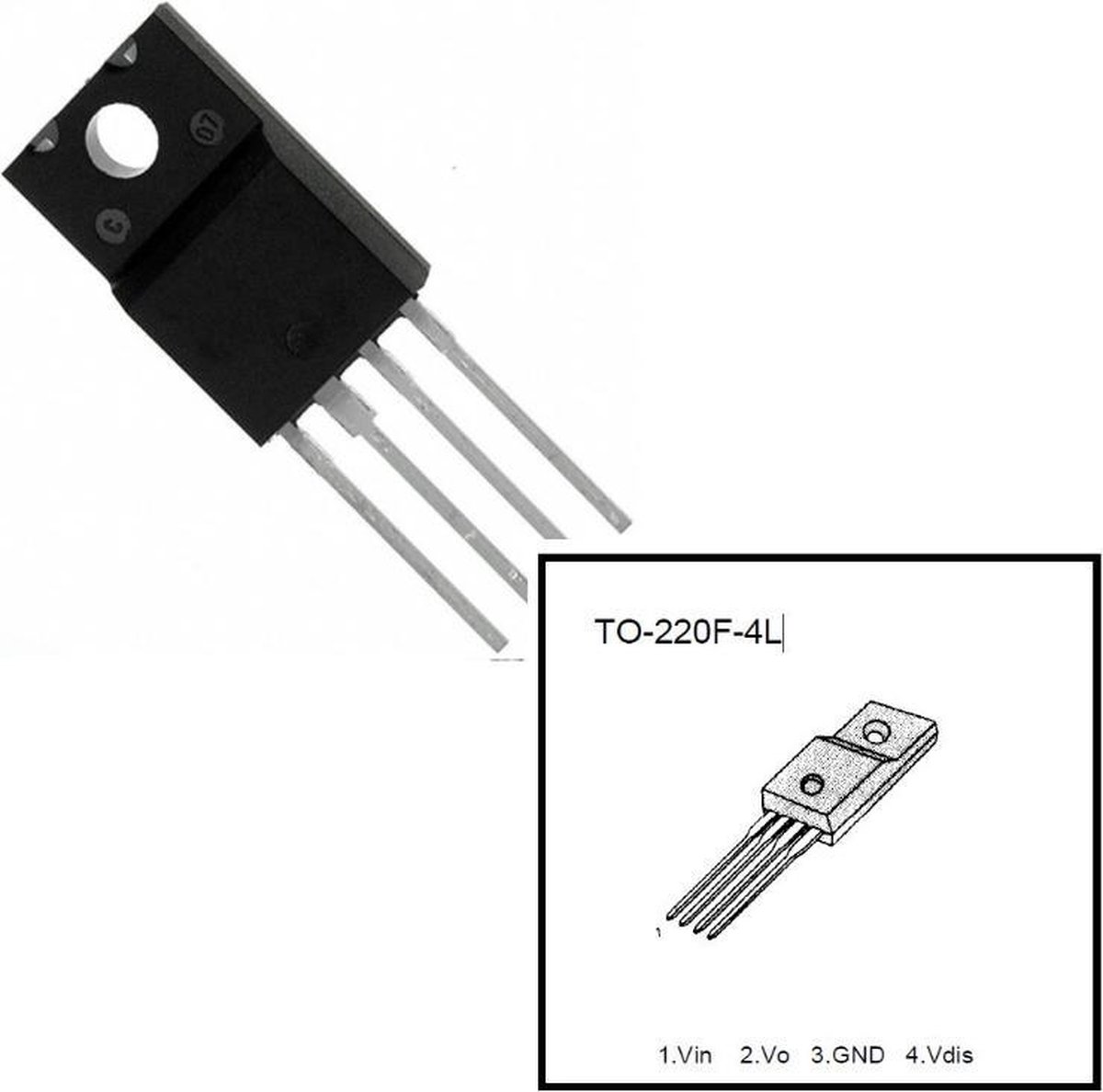 KA78R33 Spanningsregelaar met lage uitval | TO-220F-4L | 33V | 5 stuks