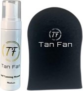 Tan Fan Self Tan Mousse Medium incl. handschoen - zelfbruiner - 200ml