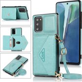 Voor Samsung Galaxy S20 Plus multifunctionele cross-body kaarttas TPU + PU achterkant hoesje met houder & kaartsleuf & portemonnee (groen)