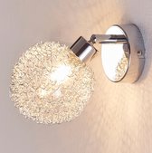 Lindby - LED wandlamp - 1licht - metaal, glas - G9 - zilver, chroom - Inclusief lichtbron