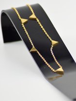 Ketting driehoekjes - Goud