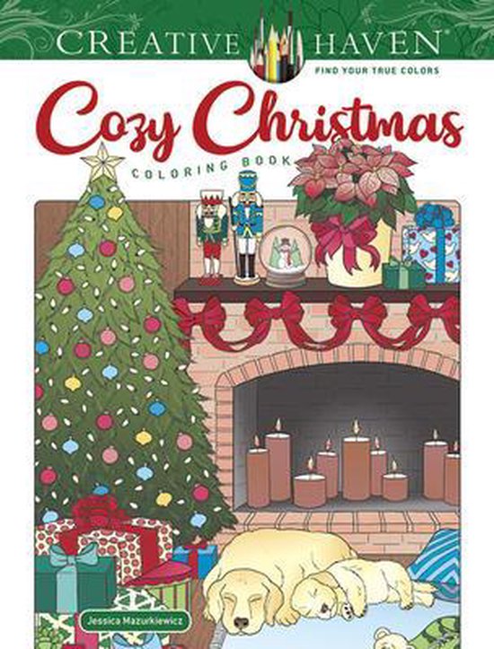 Creative Haven- Creative Haven Cozy Christmas Coloring Book - cover