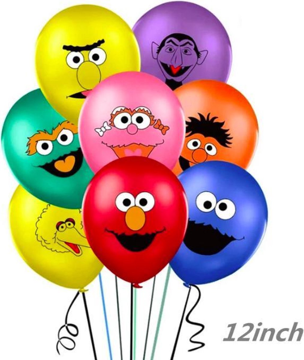 Met name Eed Uitreiken ProductGoods - 10x Sesamstraat Ballonnen Verjaardag - Verjaardag Kinderen -  Ballonnen... | bol.com