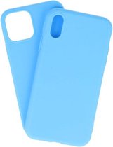 TF Cases | Apple iPhone 12 pro max | Blauw| silicone| back hoesje | High Quality | Comfortabel