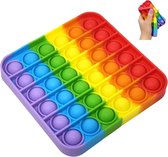 Fidget Toys - Pop It - Rainbow Square - Regenboog Vierkant - TikTok Trend - Bubble Speelgoed - Stressbestendig - Anti-Stress