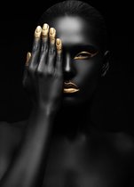 GLASS AMSTERDAM Shades Of Black|Foto-Art Op Plexiglas 90 x 135cm| Wanddecoratie |incl. Luxe ophangframe