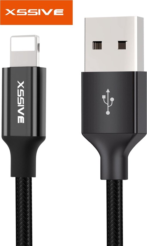 Xssive Premium Series Gevlochten USB Kabel geschikt voor Apple iPhone 5/6/7/8/X  - 3 meter | bol.com
