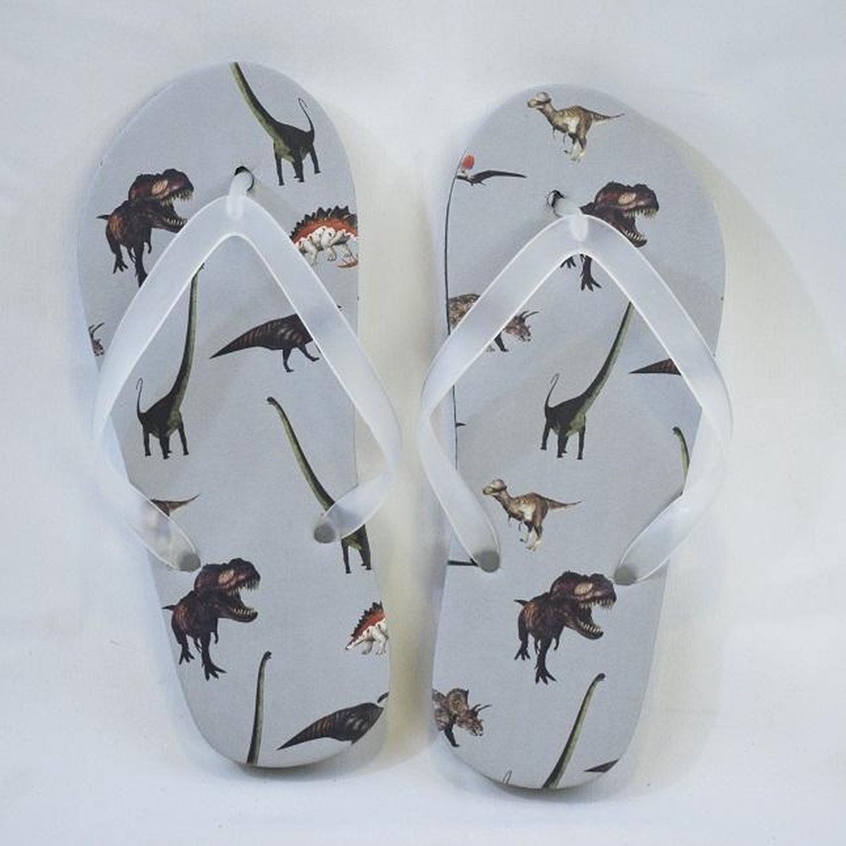 Freek Vonk - teenslippers - badslippers - kinderen - maat 35-37 - Dinosaurus