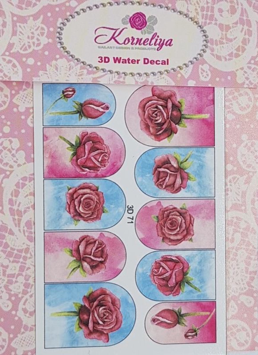 Goedkoopste Korneliya 3D Waterdecal - 3D 071b