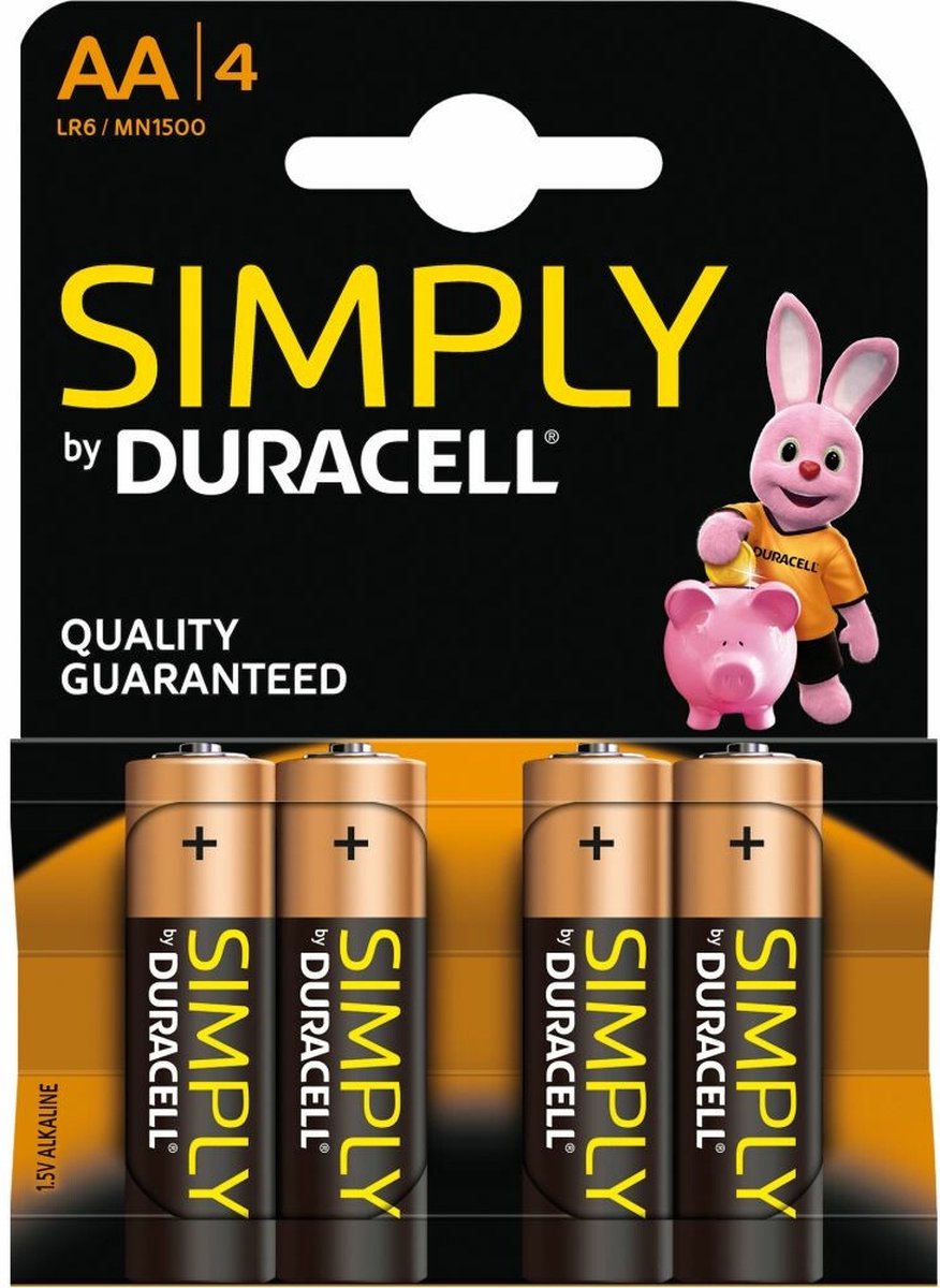 Goobay LR6 4-BL Duracell Simply Single-use battery AA Alkaline 1,5 V - Duracell