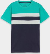 Tiffosi-jongens-t-shirt-Cuba-kleur: blauw, groen, wit-maat 140