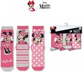Minnie Mouse Sokken | 3 Paar | Maat 27-30 | Dunne Zomersokken | Roze