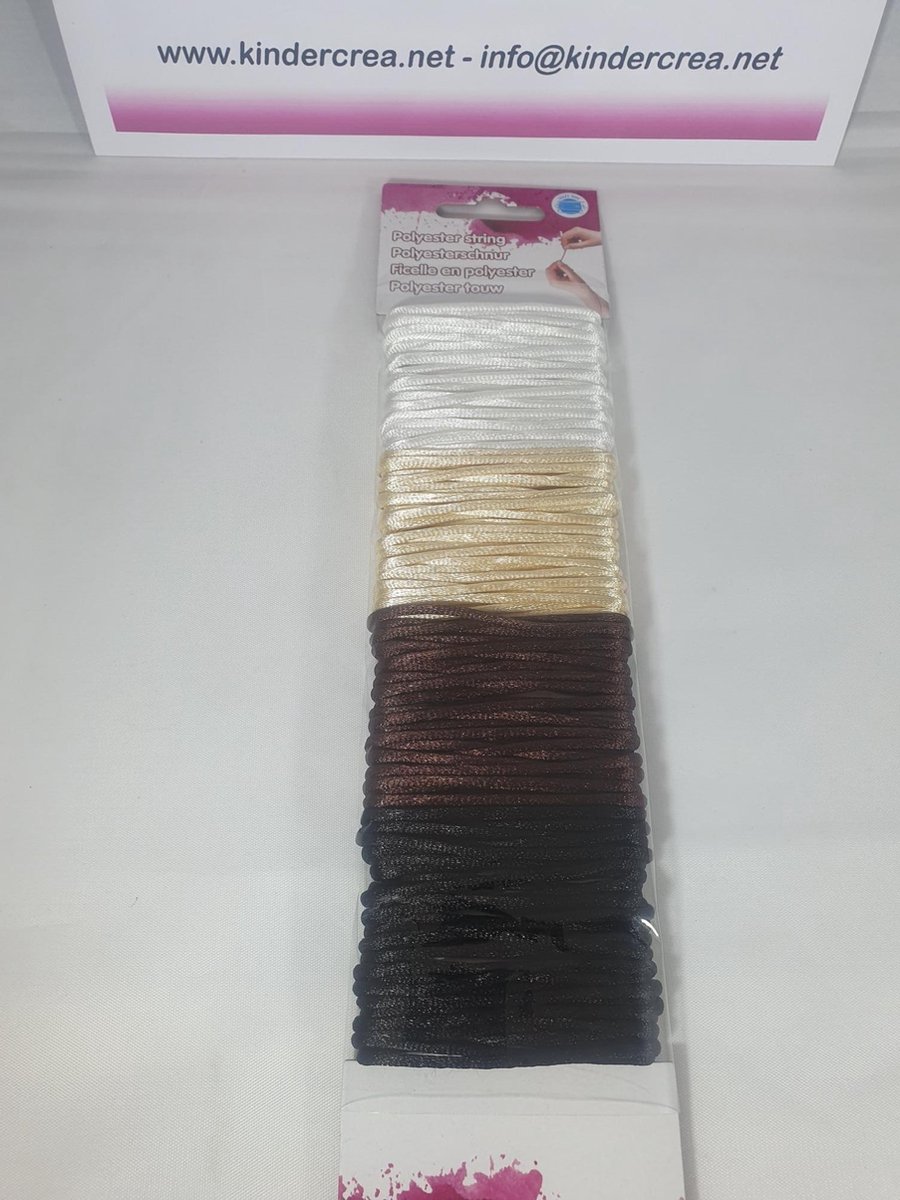 Polyester touw 4x4,5mx0,2cm, Paracord kindercrea
