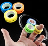 Trick Rings - 3 Pack - Magneet - Ringen - Anti stress - Geel - Oranje - Blauw