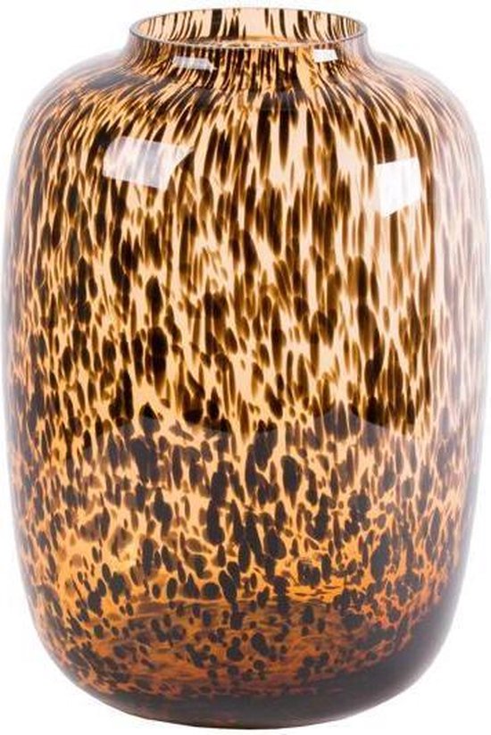 invoeren bedrijf Onschuldig Artic Cheetah vaas - maat M - panter vaas - glas | bol.com