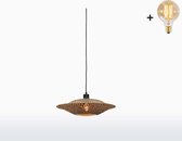 Hanglamp - BALI - Bamboe - Small (44x12cm) - Met LED-lamp