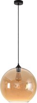 Hanglamp Marino 40cm Amber - Ø40cm - E27 - IP20 - Dimbaar > lampen hang amber glas | hanglamp amber glas | hanglamp eetkamer amber glas | hanglamp keuken amber glas | led lamp ambe