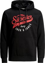 JACK&JONES ESSENTIALS JJELOGO SWEAT HOOD 2 COL 20/21 NOOS Heren Trui - Maat M