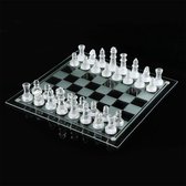 Schaakspel - Kristalglas - 25 x 25 cm