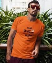 Oranje Koningsdag T-Shirt Wijn Premium (HEREN - MAAT L) | Oranje kleding & shirts | Feestkleding