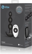 Triplet Anal Beads - Black - Anal Beads