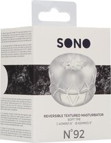 N0. 92 - Reversible Masturbator and Bumper - Transparent - Masturbators & Strokers