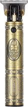 Dappermann | Trimmer - Mannen - Haartrimmer - Baardtrimmer - Gold - Barber - Baard - Scheerapparaat - Goud Kleur- Retro - Oplaadbaar - Tondeuse - Draadloos - New Nieuw - Tondeuse -