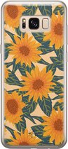 Samsung Galaxy S8 siliconen hoesje - Zonnebloemen - Soft Case Telefoonhoesje - Geel - Bloemen