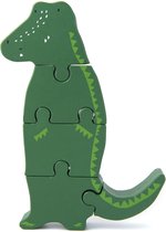 Trixie houten dieren puzzel | Mr. Crocodile | speelgoed | krokodil