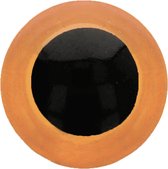 Veiligheidsoogjes 14mm oranje (5 paar)