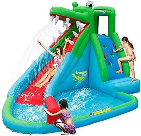 voorstel Aftrekken nooit Happy Hop Crocodile Pool waterglijbaan | bol.com