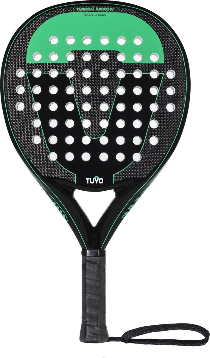 Padel racket - TUYO - Green Arrow - beginners - druppel vorm