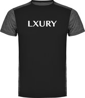 LXURY Sport T-Shirt Zwart Maat 2XL - Heren - Fitness kleding - Sportshirt - Fitness T-Shirt - Sportkleding