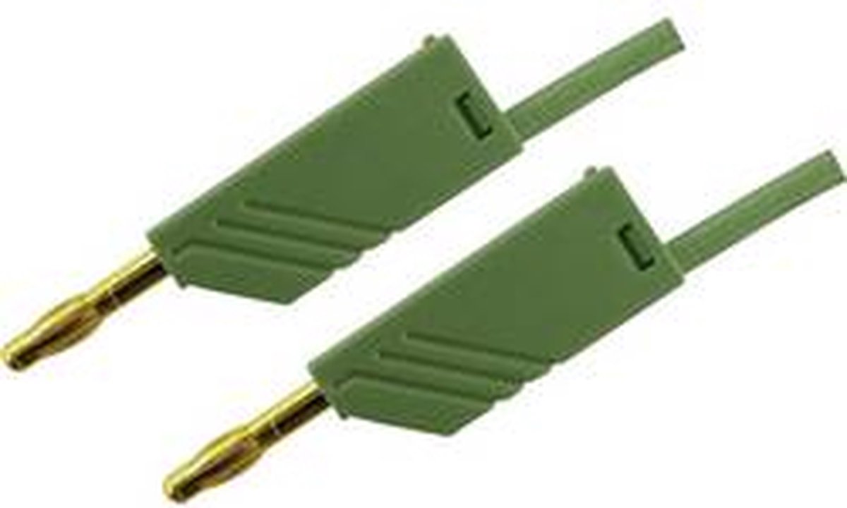 SKS Hirschmann MLN 200/2,5 GN Meetsnoer Banaanstekker 4 mm Banaanstekker 4 mm 2.00 m Groen 1 stuk(s)