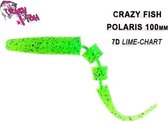Crazy Fish Polaris  - 10 cm - 7d - lime chart - floating