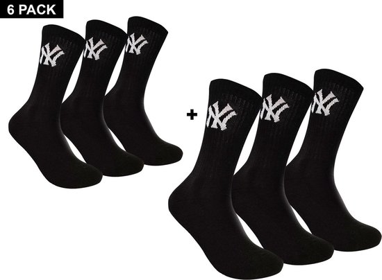 New York Yankees - Lot de 6 chaussettes mi-mollet - Zwart - Algemeen - taille 27-30