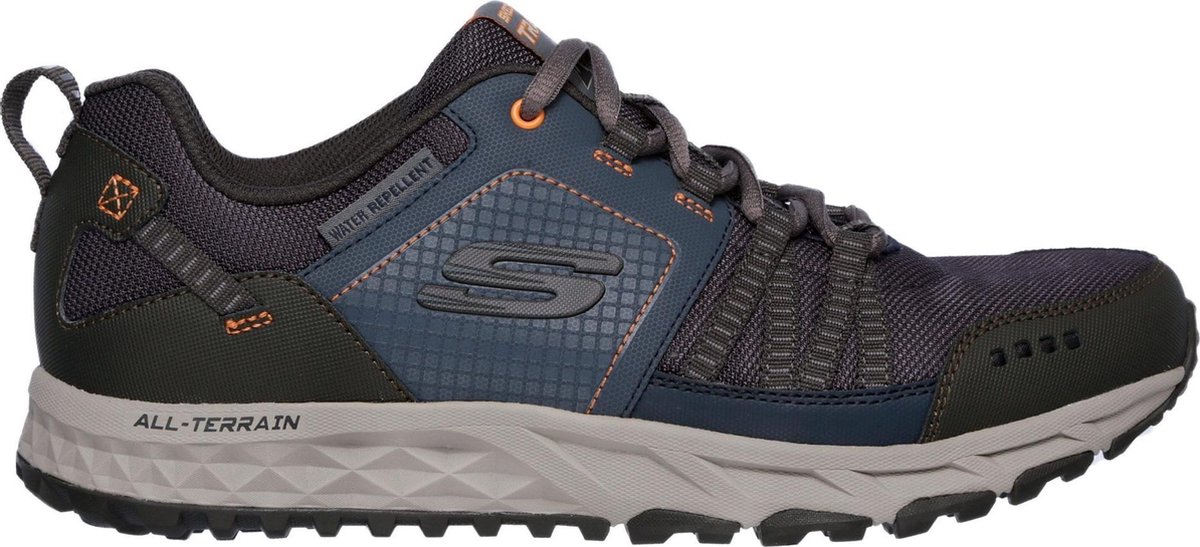 Skechers ESCAPE PLAN Heren Wandelschoenen Blauw